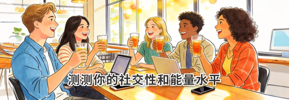 测测你的社交性和能量水平