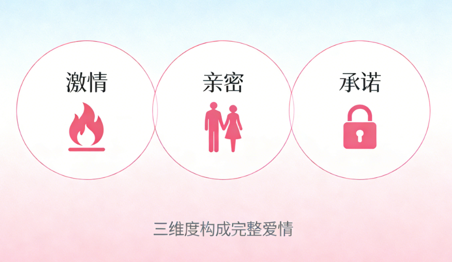 STLS斯滕伯格爱情三维测试:30道题洞察你的爱情类型